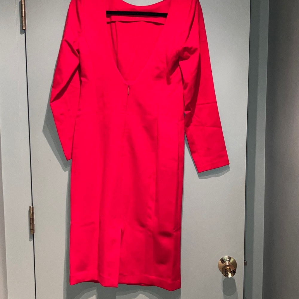 SPANX Red Long Sleeve Ponte Dress NWT - Picture 5 of 6